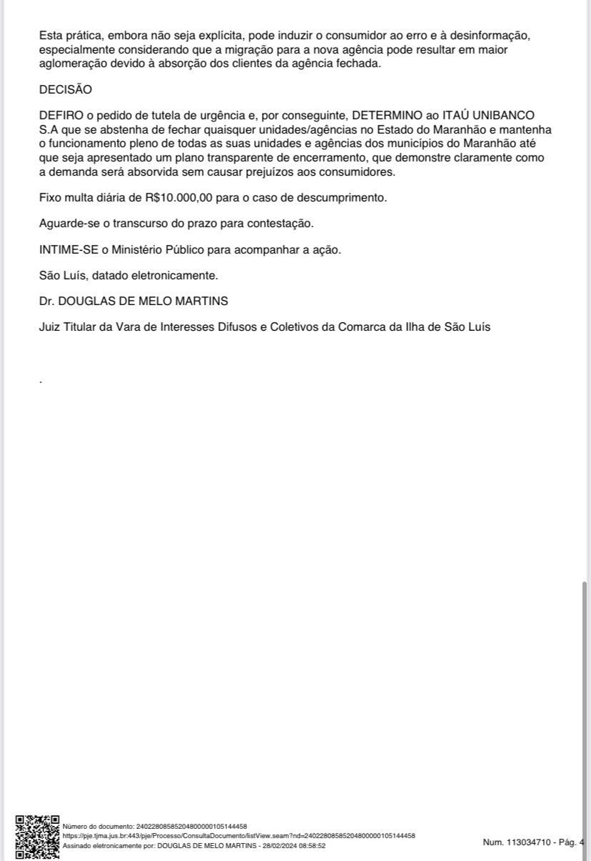 Decisão proíbe fechamento de agências bancárias no Maranhão sem comunicação prévia 6 IMG 5845