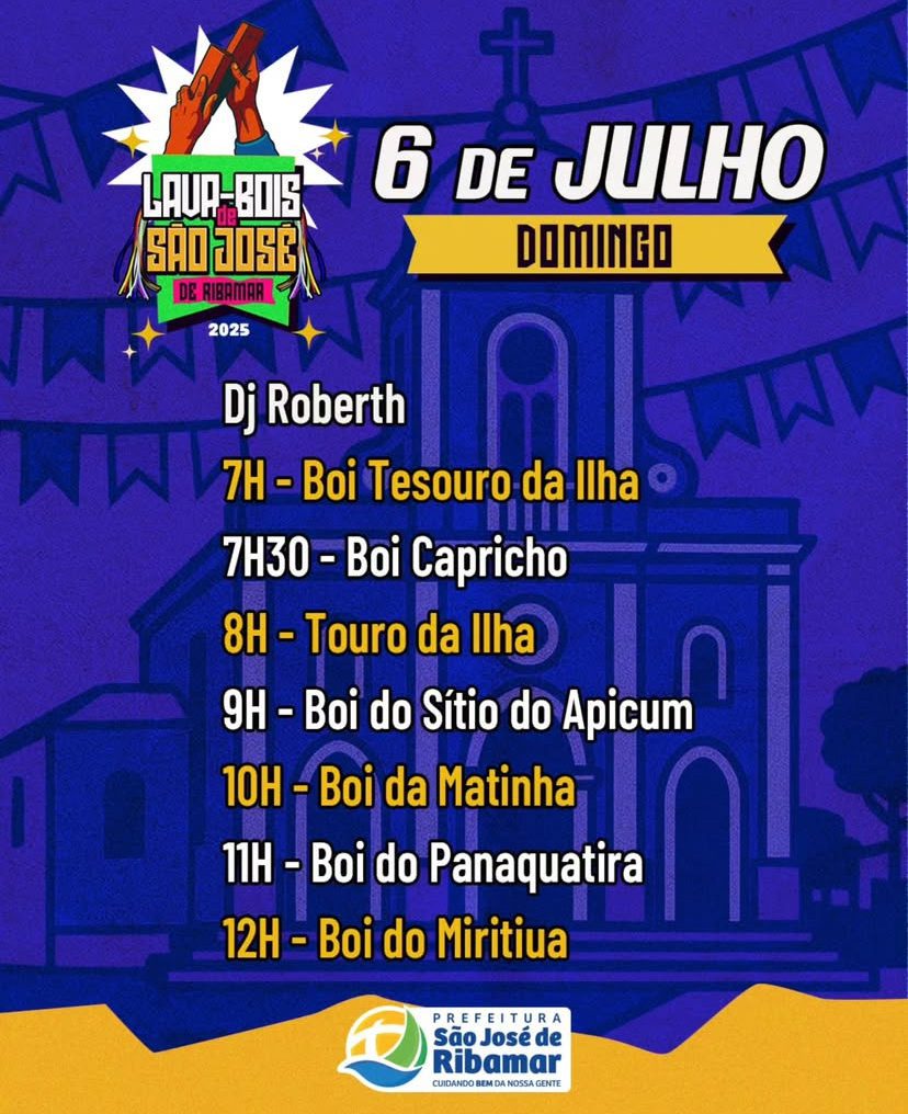 Prefeitura de São José de Ribamar divulga programação do lava bois 2025 3 IMG 5736