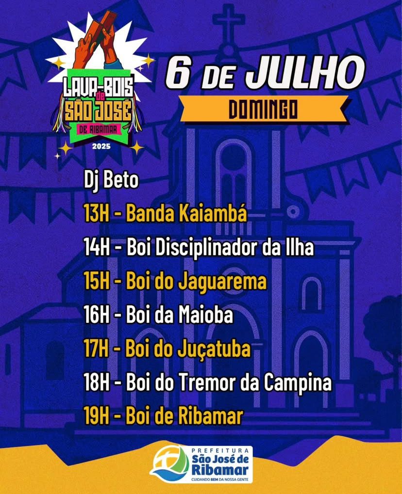 Prefeitura de São José de Ribamar divulga programação do lava bois 2025 4 IMG 5737