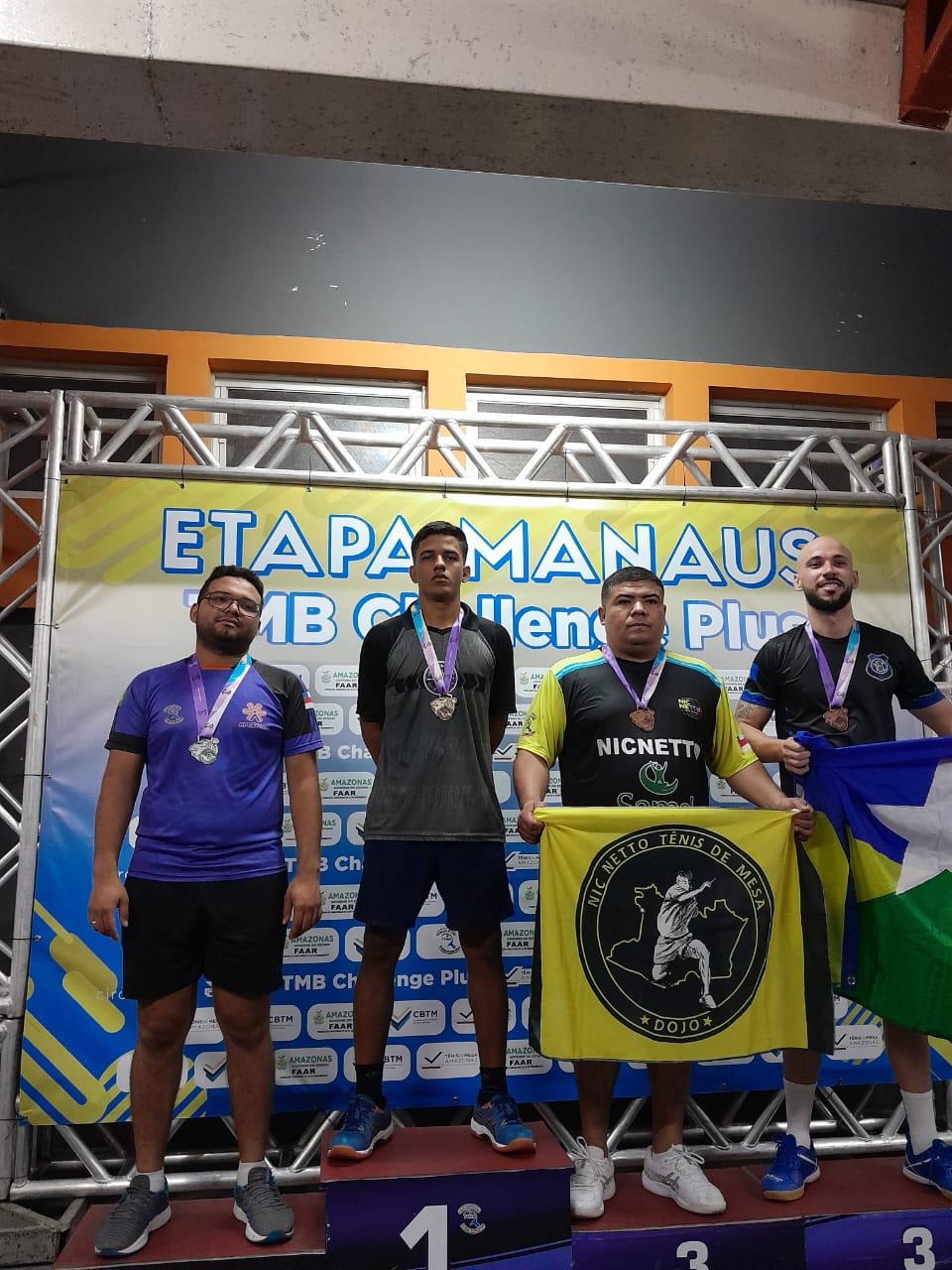 Maranhão conquista medalha de ouro em campeonato nacional de tênis de mesa