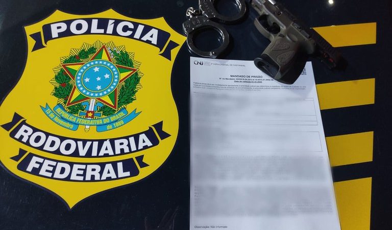 PRF prende foragido da justiça com histórico de homicídio e uso de documentos falsos