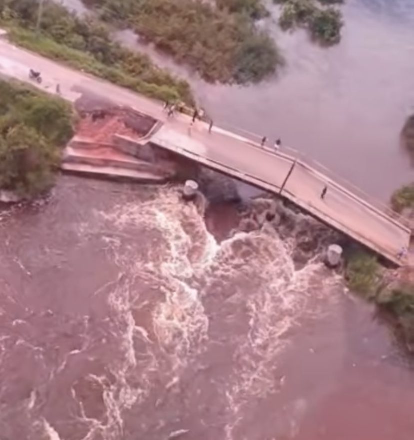 Ponte de acesso a Cajari é interditada pelo Corpo de Bombeiros do Maranhão