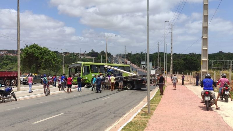 Moradores do Araçagy fazem petição para retirada de pista exclusiva para ônibus na MA 203