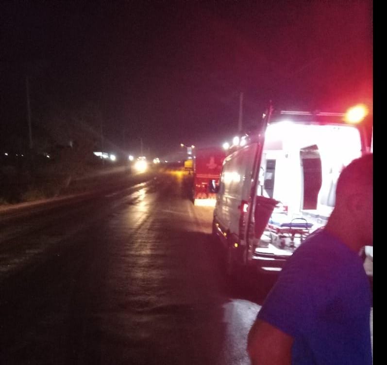 Pedestre atropelado por caminhão na BR 135 é socorrido com vida até hospital de São Luís