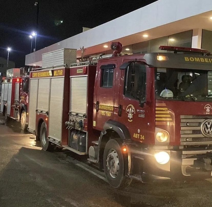 Ar-condicionado pega fogo e provoca princípio de incêndio no Pátio Norte Shopping