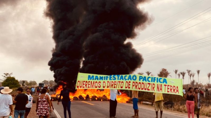 Semana começa com protestos na BR 135 e BR 222