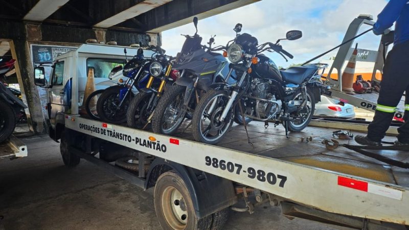 50 motos irregulares são apreendidas em operação na Cohama