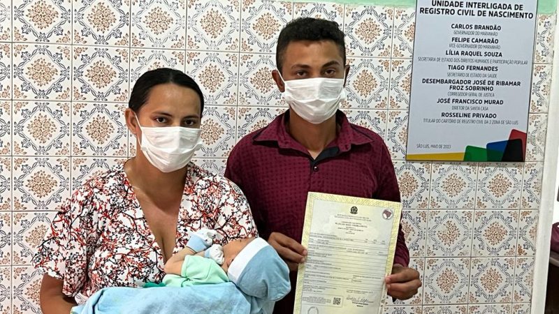 Sub-registro de nascimento do Maranhão cai ao menor índice da história