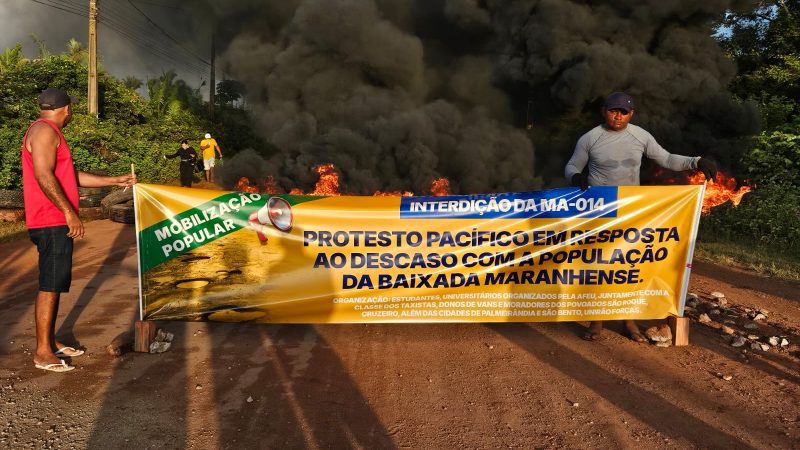 Caminhoneiros protestam por melhores condições de rodovias maranhenses
