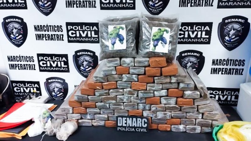 Polícia Civil prende quatro e apreende mais de 70 kg de entorpecentes em Imperatriz