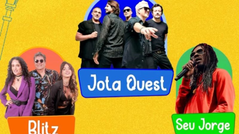 Prefeitura anuncia Jota Quest, Seu Jorge e Blitz em programação do aniversário de São Luís