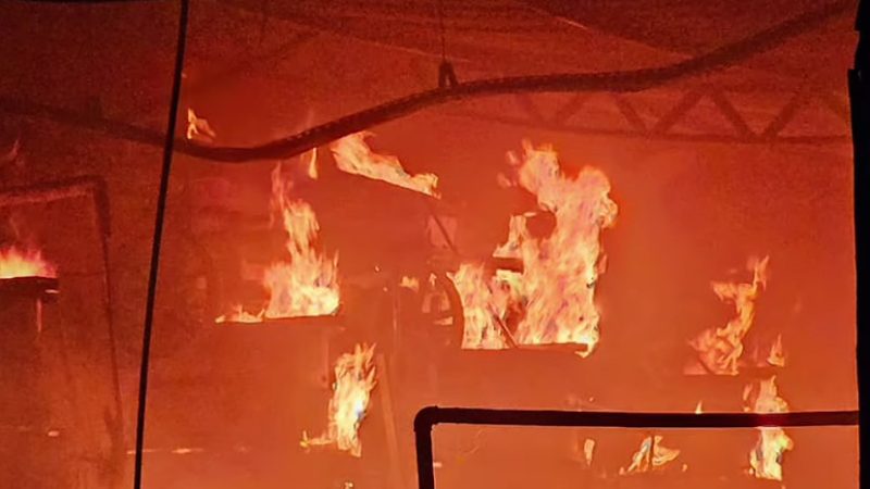 Fábrica de óleo pega fogo em Trizidela do Vale