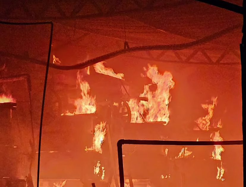 Fábrica de óleo pega fogo em Trizidela do Vale 1 Fábrica de óleo pega fogo em Trizidela do Vale