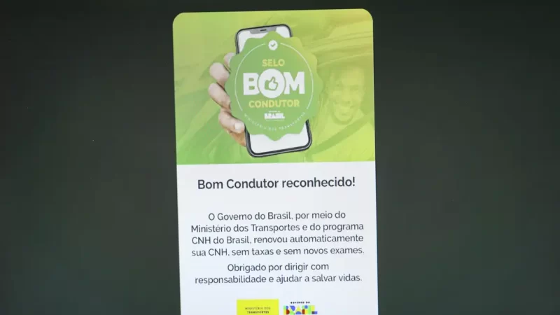 Renovação automática de CNH beneficia 300 mil na primeira semana